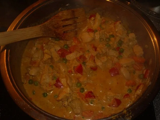 Pasta mit Hähnchengeschnetzeltes und Buttergemüse - Rezept - Bild Nr. 4