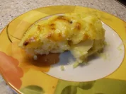 Quarkauflauf mit Äpfeln und Rosinen - Rezept