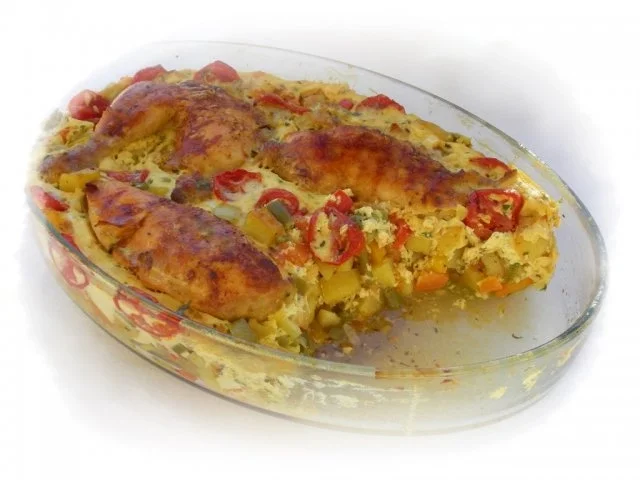 Rezept: Bulgarisches Gratin mit Hähnchenfleisch und Gemüse Bild Nr. 16 Bulgarisches Gratin mit Hähnchenfleisch und Gemüse - Rezept - Bild Nr. 16