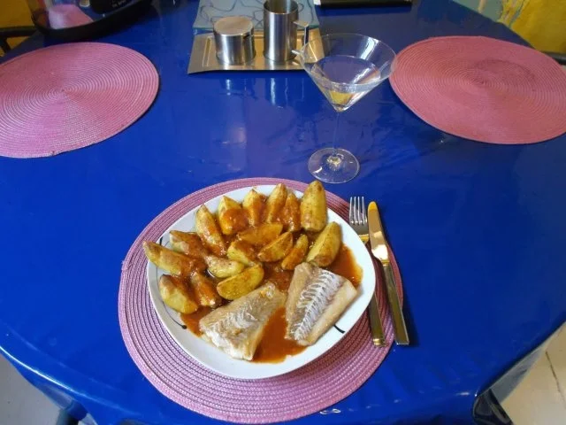 Fisch: Pikanter Kabeljau mit Chakalaka-Kartoffelspalten - Rezept - Bild Nr. 12