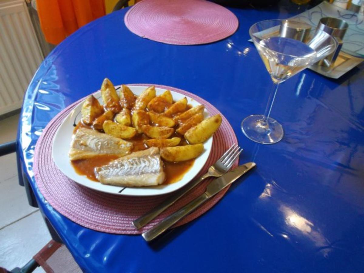 Fisch: Pikanter Kabeljau mit Chakalaka-Kartoffelspalten - Rezept - Bild Nr. 13