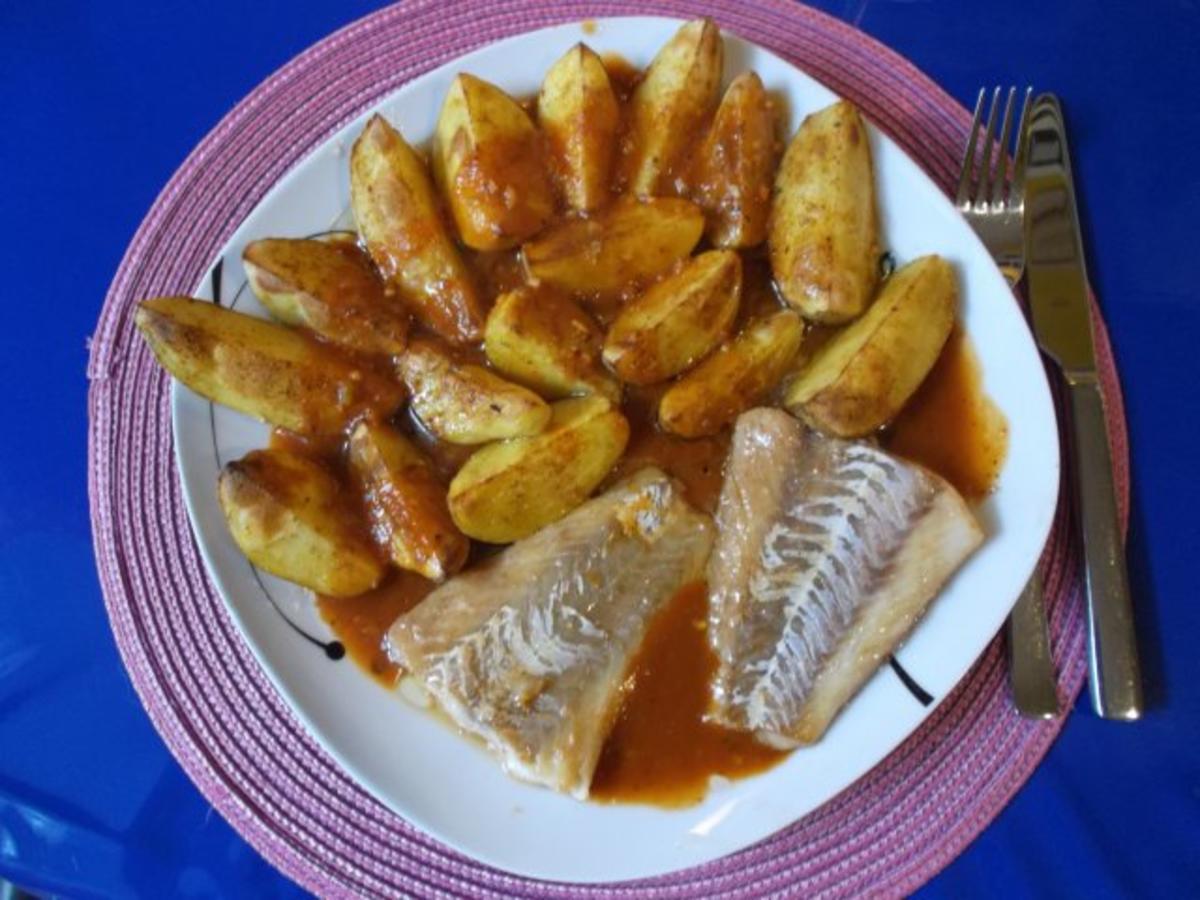 Fisch: Pikanter Kabeljau mit Chakalaka-Kartoffelspalten - Rezept - Bild Nr. 15