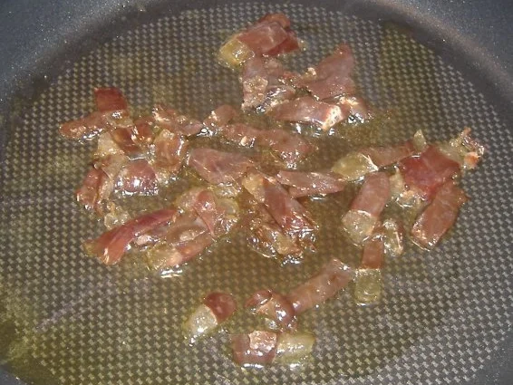 Lachsforelle mit Schinken,Mandeln und Knoblauch - Rezept - Bild Nr. 5