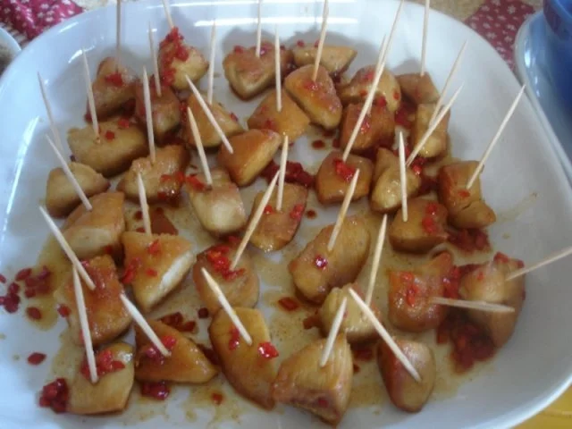 Hähnchenbrustfiletspieße mit 4 Dips - Rezept - Bild Nr. 13