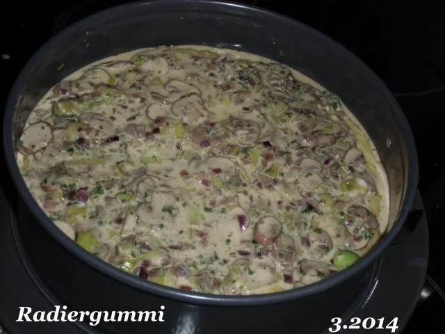 Lauch - Champignon - Kartoffel Quiche - Rezept - Bild Nr. 5