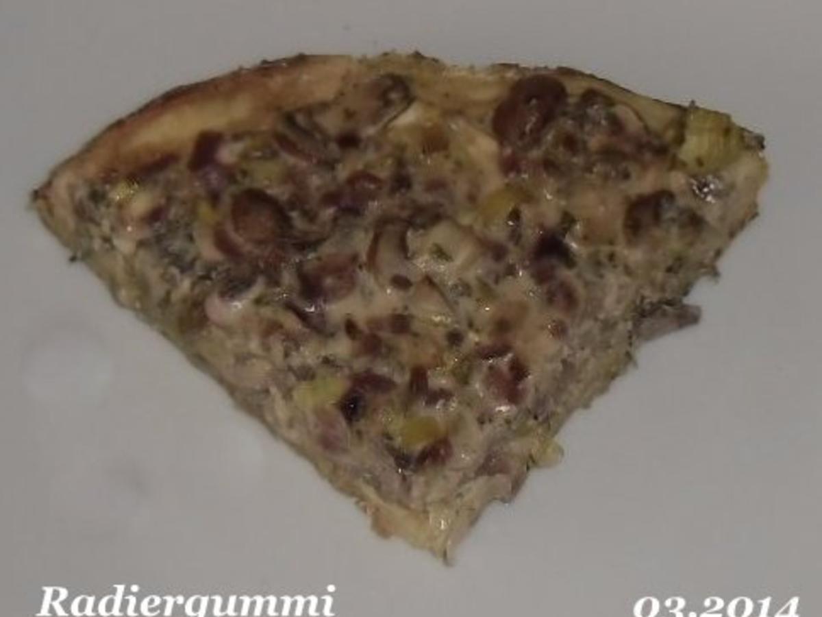 Lauch Champignon Kartoffel Quiche - einfach - von Radiergummi