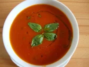 Tomatensüppchen mit "Orientalischer Note" und  Kichererbsen - Rezept