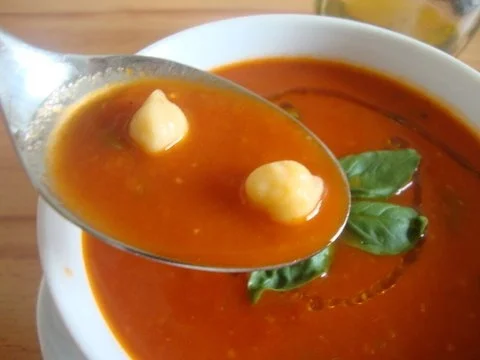 Tomatensüppchen mit "Orientalischer Note" und  Kichererbsen - Rezept - Bild Nr. 2