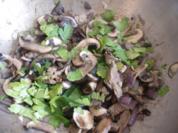 Champignons mit Rinderminutensteak - Streifen - Rezept