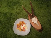 Chiliäfpel mit Vanilleeis - Rezept