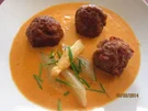 Rezept: Spargelcremesuppe mit Klößchen Spargelcremesuppe mit Klößchen - Rezept