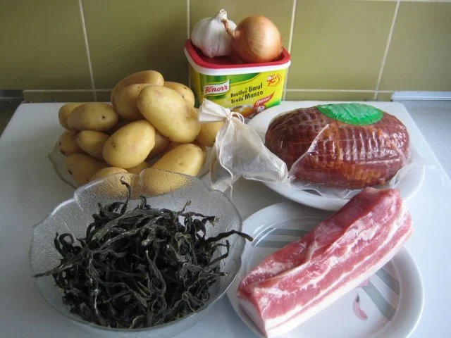 Dörrbohnen mit Rollschinken und Speck - Rezept - Bild Nr. 3