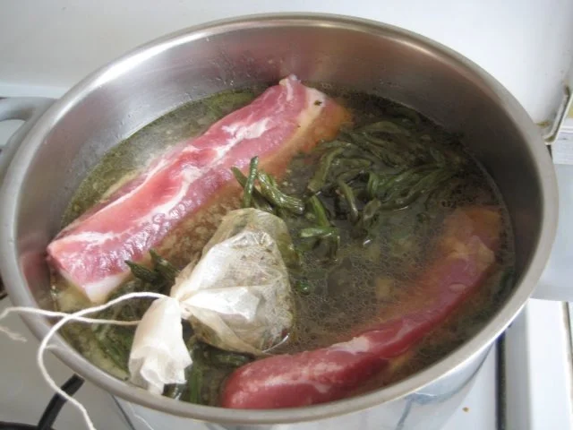 Dörrbohnen mit Rollschinken und Speck - Rezept - Bild Nr. 8