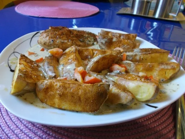 Geflügel: Grillhähnchen mit Gorgonzolasoße - Rezept