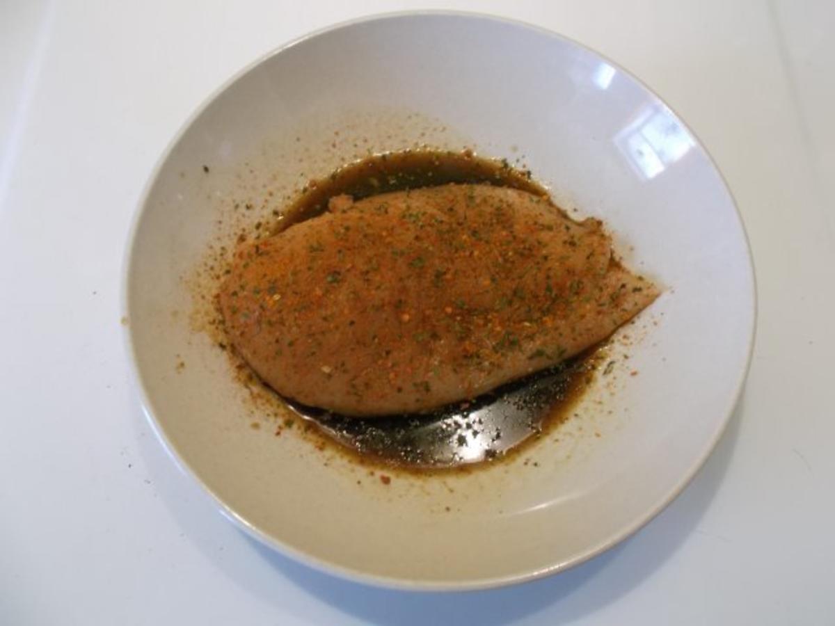 Geflügel: Grillhähnchen mit Gorgonzolasoße - Rezept - Bild Nr. 4