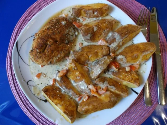 Geflügel: Grillhähnchen mit Gorgonzolasoße - Rezept - Bild Nr. 18