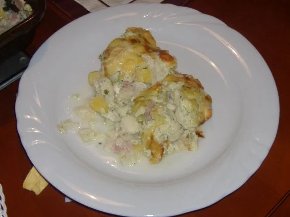 Rezept: Blumenkohlauflauf mit Berg-und Ziegenkäse Blumenkohlauflauf mit Berg-und Ziegenkäse - Rezept