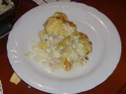 Blumenkohlauflauf mit Berg-und Ziegenkäse - Rezept