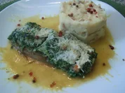 Chicoree gefüllt mit Crevetten und Spinat - Rezept