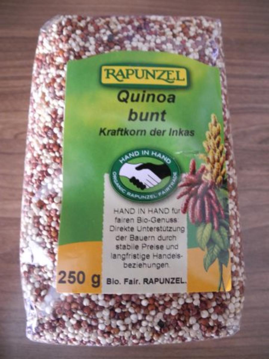 Vegan : Buntes Quinoa mit Zucchini - Spinat und Kokoschampignons - Rezept - Bild Nr. 3