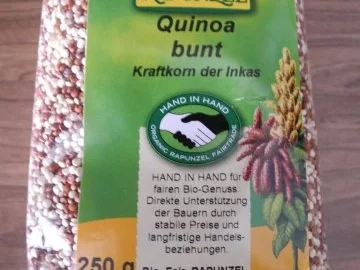 Vegan : Buntes Quinoa mit Zucchini - Spinat und Kokoschampignons - Rezept - Bild Nr. 3