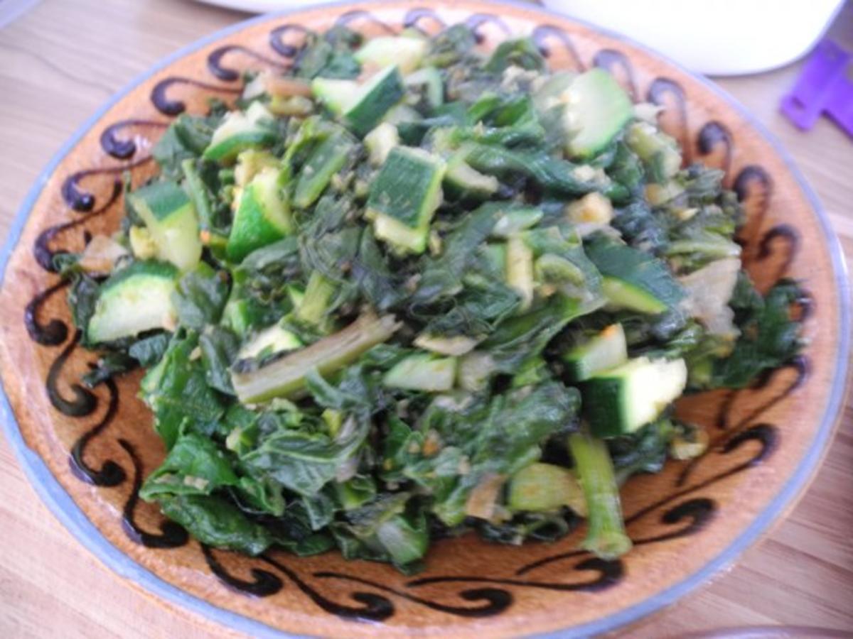 Vegan : Buntes Quinoa mit Zucchini - Spinat und Kokoschampignons - Rezept - Bild Nr. 14