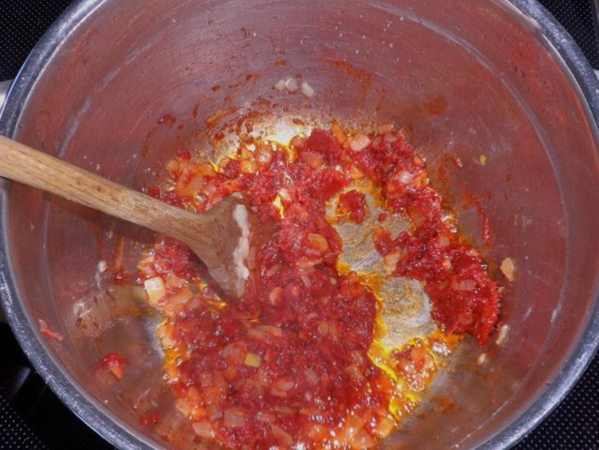 Ofengerichte: Hackbraten-Schichtauflauf mit Tomatenreis & Paprika-Zucchini-Gemüse - Rezept - Bild Nr. 10