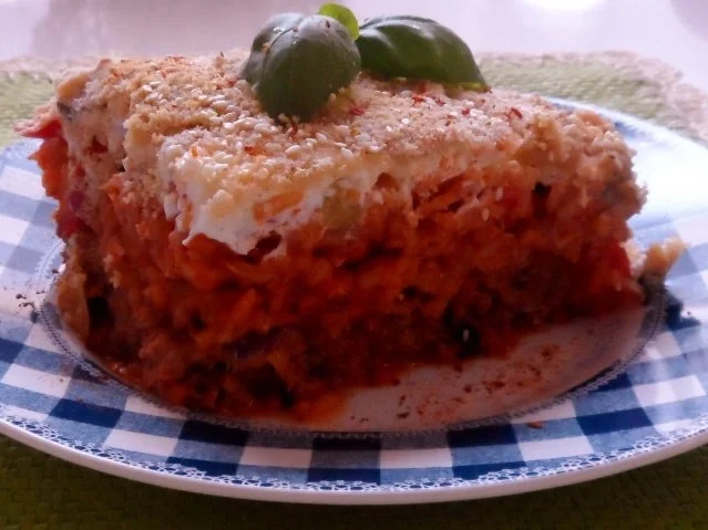 Rezept: Ofengerichte: Hackbraten-Schichtauflauf mit Tomatenreis & Paprika-Zucchini-Gemüse Bild Nr. 18 Ofengerichte: Hackbraten-Schichtauflauf mit Tomatenreis & Paprika-Zucchini-Gemüse - Rezept - Bild Nr. 18