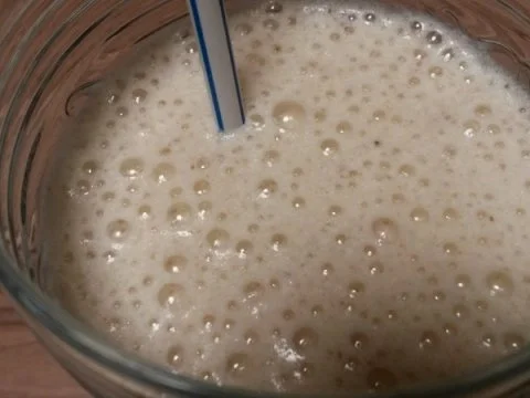 Bananenmilch trifft Kinderschokolade - Rezept