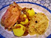 Haxe auf Sauerkraut ... - Rezept