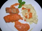 Rezept: Fleischröllchen (Involtini) aus Schweinefilet, gratiniert Fleischröllchen (Involtini) aus Schweinefilet, gratiniert - Rezept