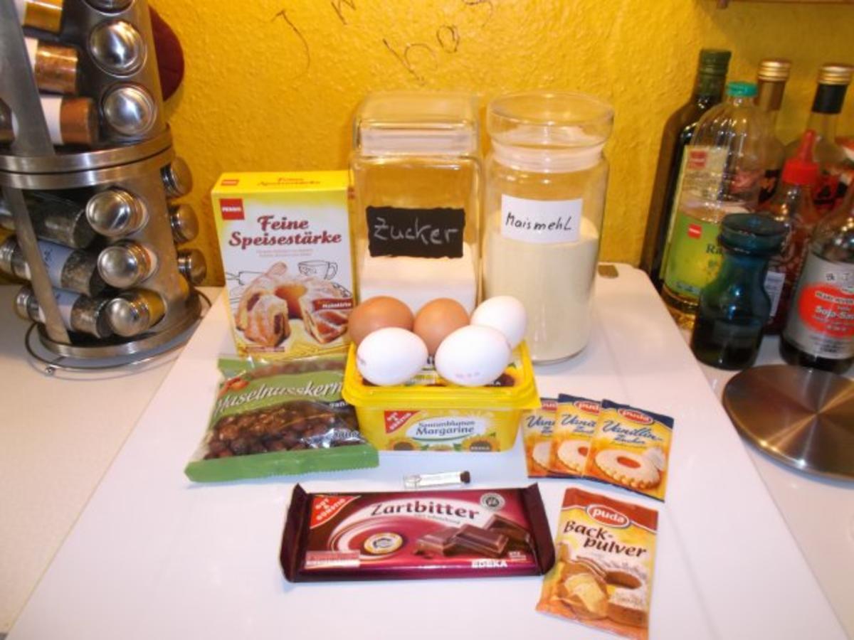Kuchen: Schoko-Rum-Nusskuchen - Rezept - Bild Nr. 2