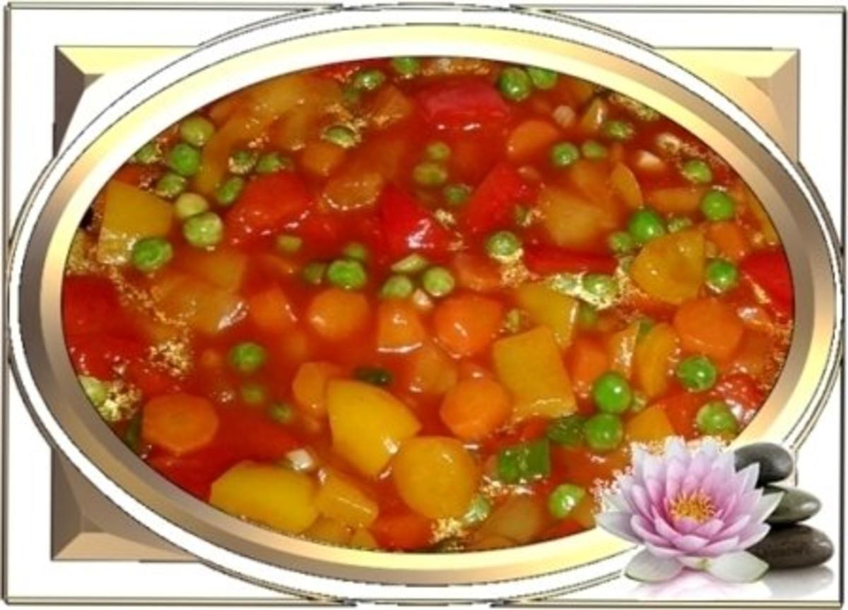 -`❊´-  Buntes süß-sauer Gemüse auf chinesische Art -`❊´- - Rezept