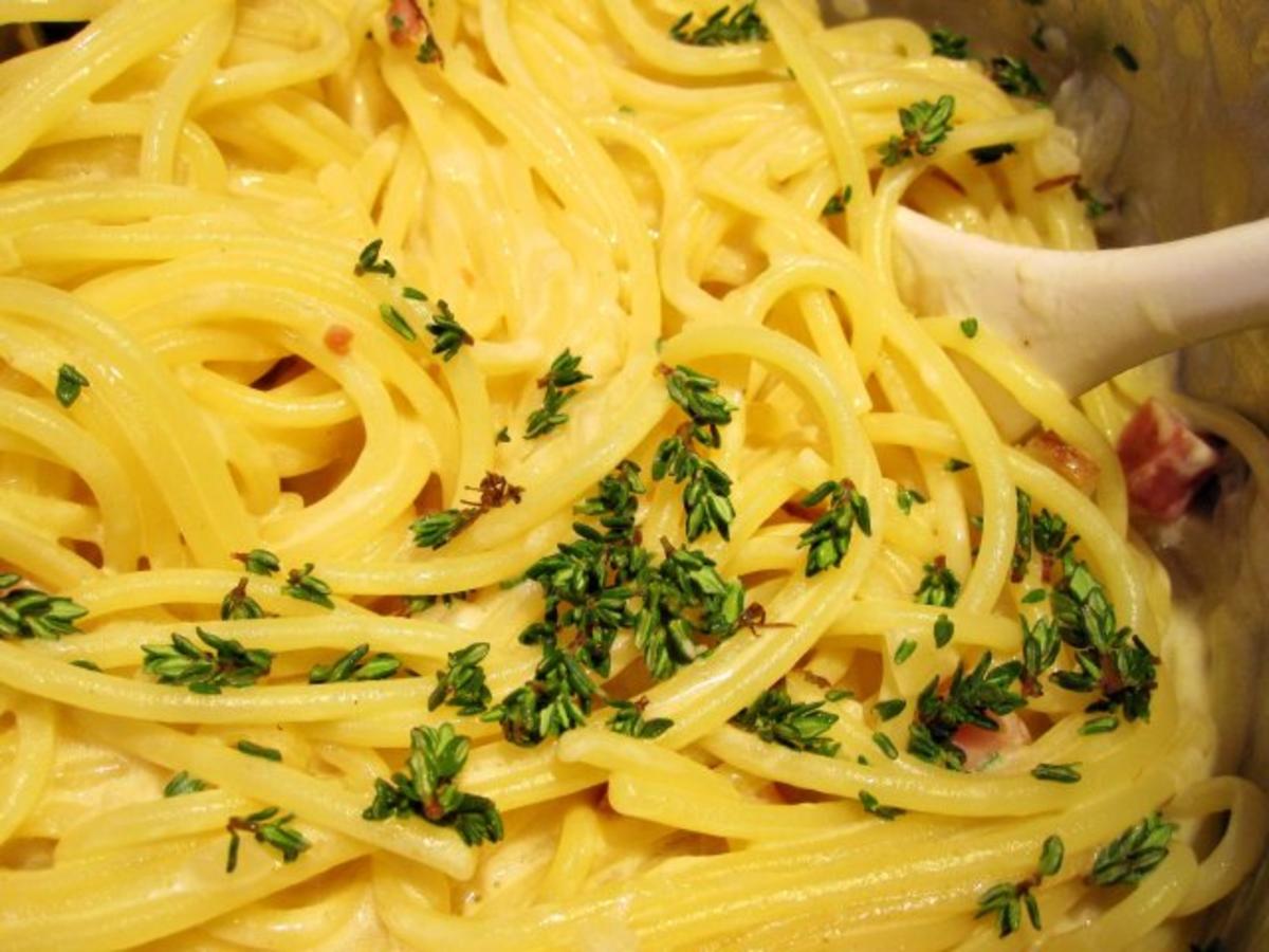 Spaghetti nach "Carbonara-Art" - Rezept - Bild Nr. 6