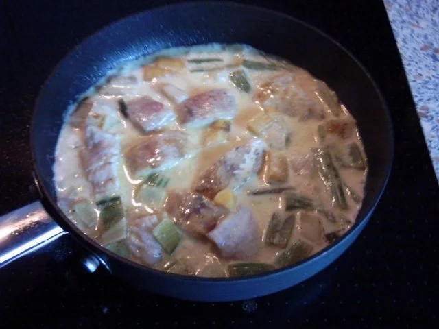 Rezept: Kabeljau mit Gemüse, Curryreis und einem leckeren Sößchen Bild Nr. 4 Kabeljau mit Gemüse, Curryreis und einem leckeren Sößchen - Rezept - Bild Nr. 4