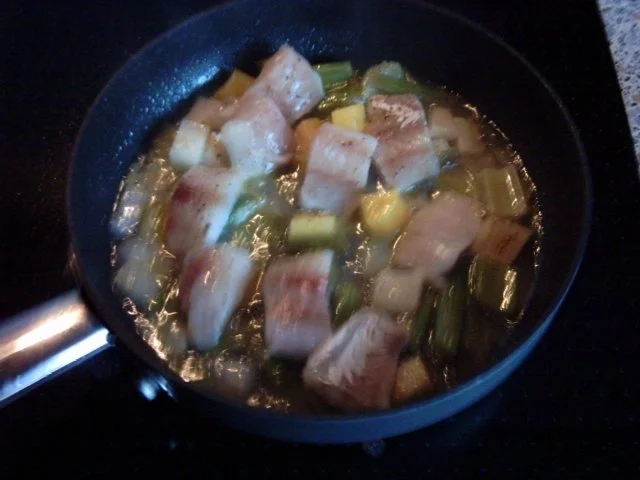 Rezept: Kabeljau mit Gemüse, Curryreis und einem leckeren Sößchen Bild Nr. 5 Kabeljau mit Gemüse, Curryreis und einem leckeren Sößchen - Rezept - Bild Nr. 5