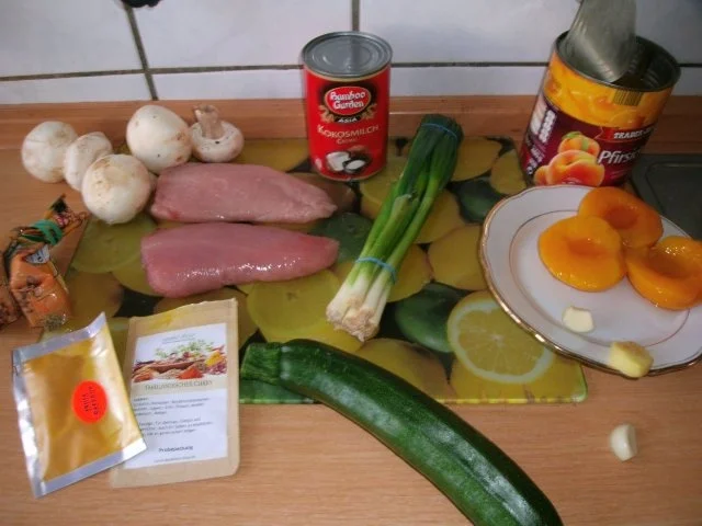 Putencurry mit Pfirsich - Rezept - Bild Nr. 3
