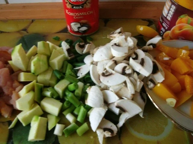 Putencurry mit Pfirsich - Rezept - Bild Nr. 4