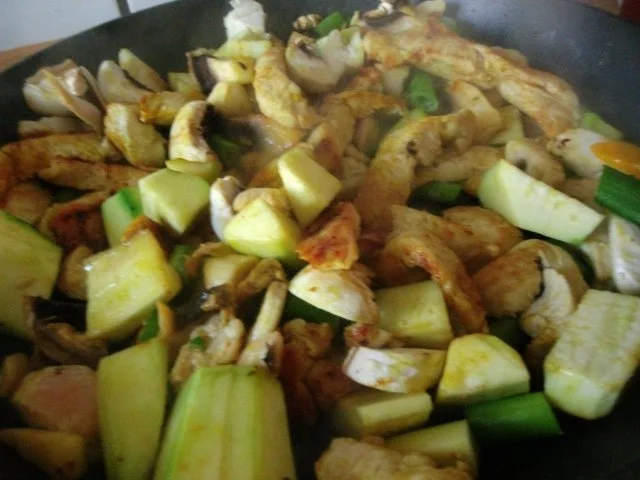 Putencurry mit Pfirsich - Rezept - Bild Nr. 5