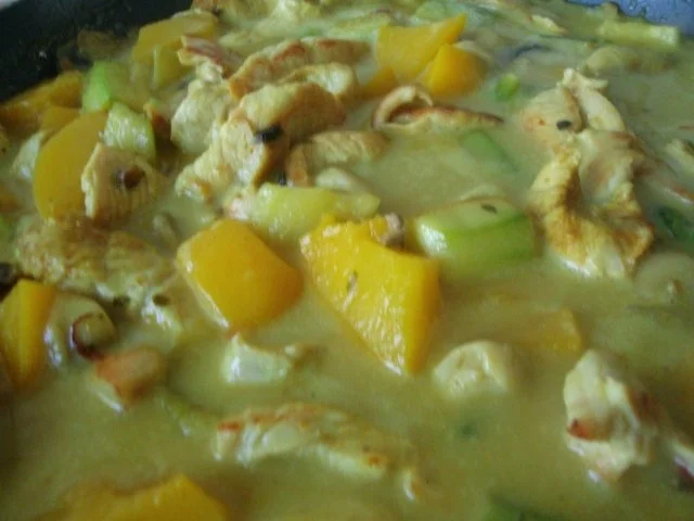 Putencurry mit Pfirsich - Rezept - Bild Nr. 9