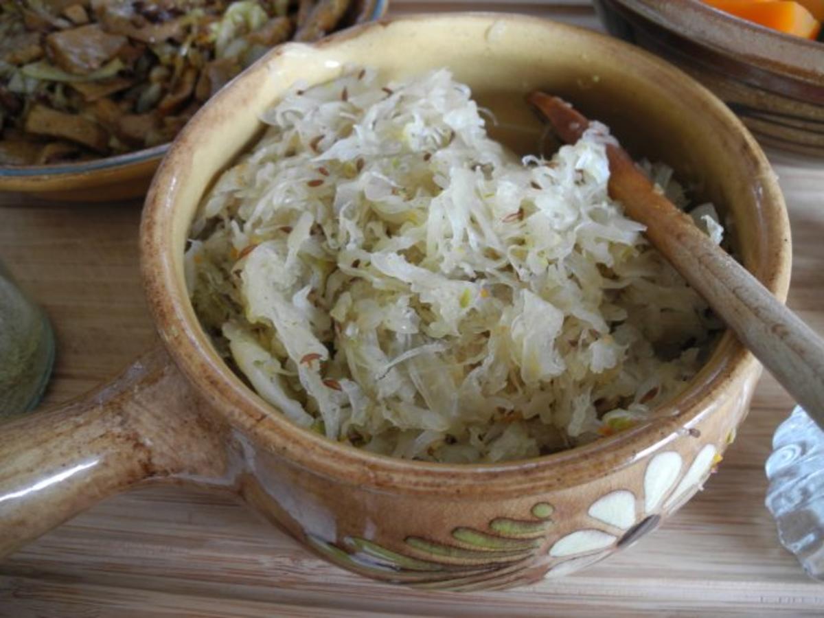 Vegan : Gyros + Kümmelsauerkraut + Möhren - Kartoffel - Pastinaken - Mix - Rezept - Bild Nr. 11