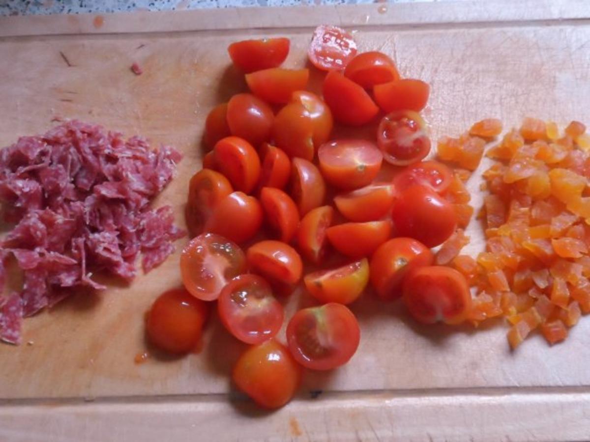 Tarte/Quiche: Balsamico-Zwiebel-Tarte mit Ziegenkäse und Tomaten - Rezept - Bild Nr. 6
