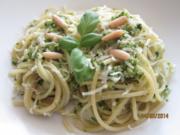 Spaghetti mit Pesto - Rezept