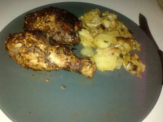 HÖLLENSCHENKEL MIT TEUFELSSALAT -- HOT- HÄHNCHENSCHENKEL MIT HOT-BRATKARTOFFELSALAT - Rezept - Bild Nr. 13