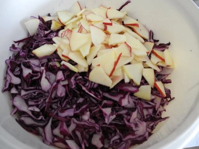 Vegan : Rotkohl - Rohkost - Salat - Rezept - Bild Nr. 3