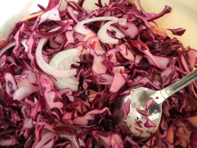 Vegan : Rotkohl - Rohkost - Salat - Rezept - Bild Nr. 5