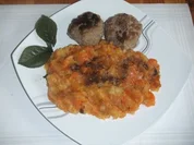 Möhrenlaucheintopf mit Lauchfrikadellen - Rezept