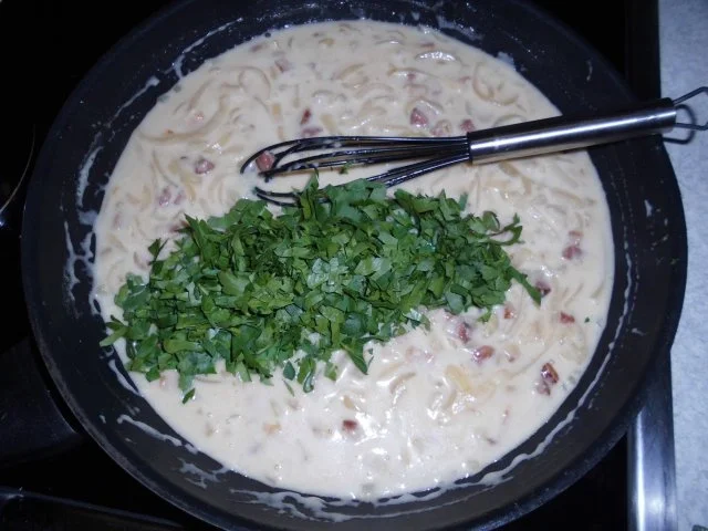 Zwiebel-Speck-Sauce - Rezept - Bild Nr. 10