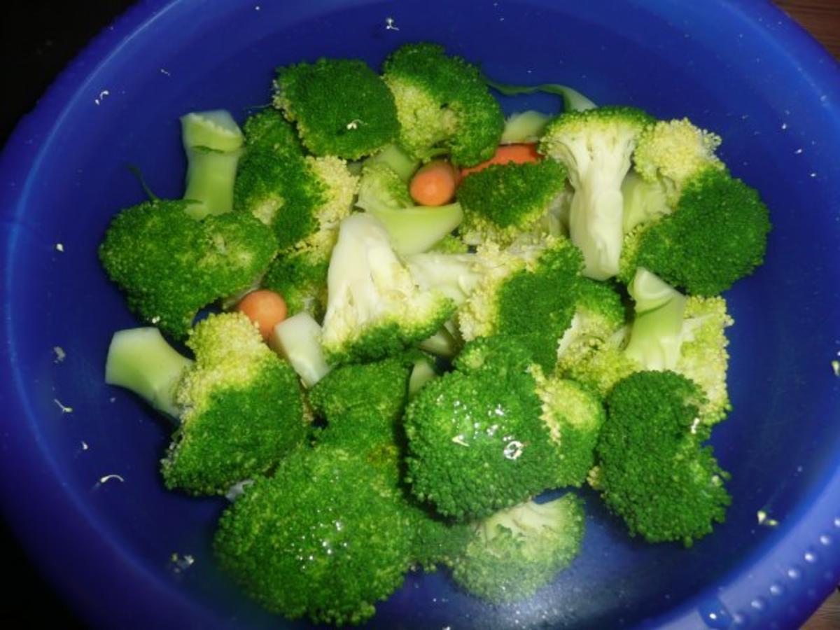 Kammkotelett an Bratkartoffeln, Broccoli und Mini - Karotten. - Rezept - Bild Nr. 2