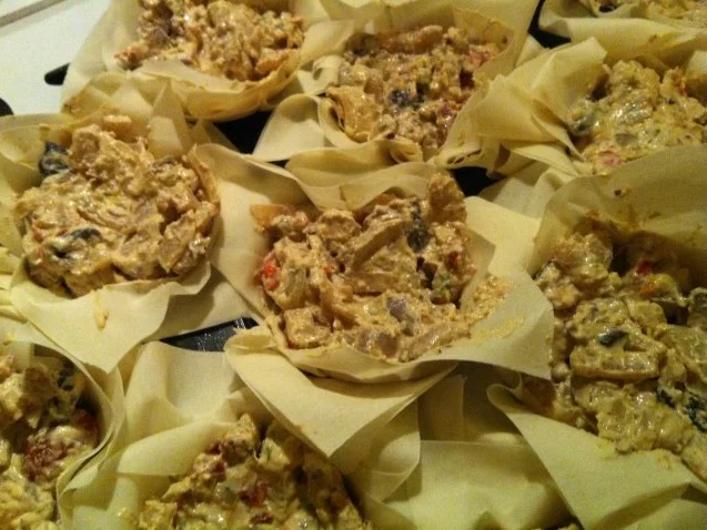 Filoteigpäckchen mit Fenchel-Pilz-Tomatenfüllung - Rezept - Bild Nr. 6